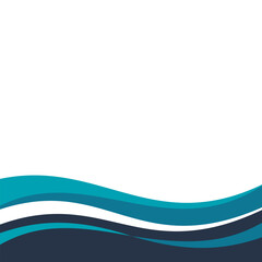 Modern Wavy Footer Decoration