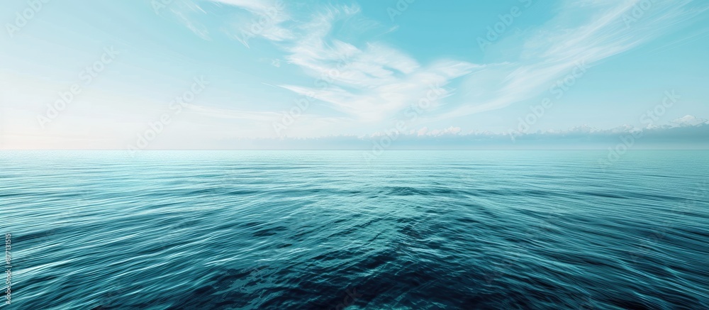 Poster Simple ocean view with a lot of copy space image available.