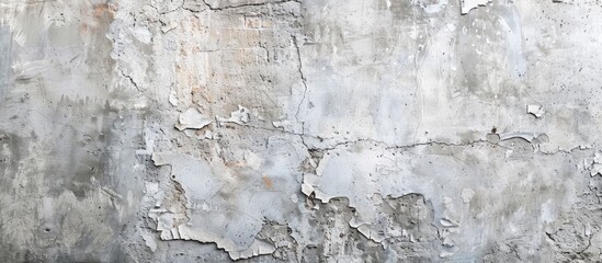 Obraz premium Background featuring an aged gray concrete wall with textured surface, suitable for copy space image.