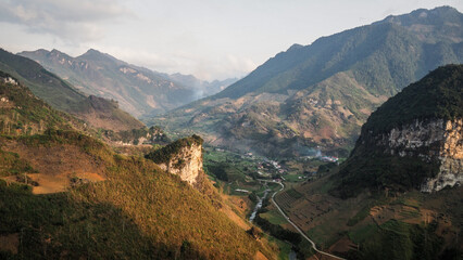 The landscape of Ha Giang Province in Northern Vietnam