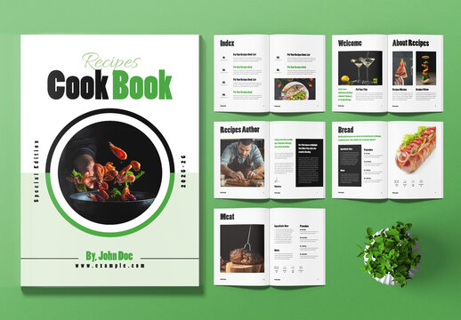 Recipes Cookbook Layout