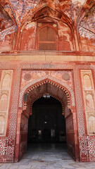 Beautifully designed walls of Jama Masjid, Fatehpur Sikri, Uttar Pradesh, India.