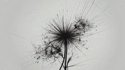 A minimalist piece of line art