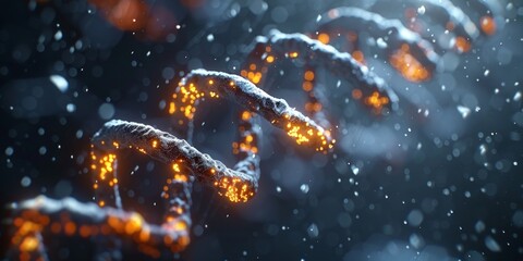 Nature-Inspired Microscopic DNA and Cell Structures in Stunning Art