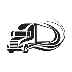 Fototapeta premium Trucking transportation logo design for business Vector image