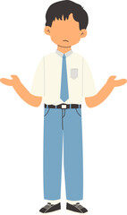 Indonesian senior high school student confusing