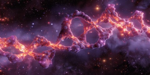 Nature-Inspired Microscopic DNA and Cell Structures in Stunning Art