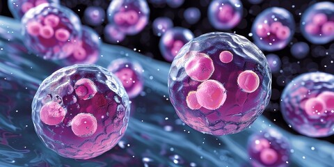 Nature-Inspired Microscopic DNA and Cell Structures in Stunning Art