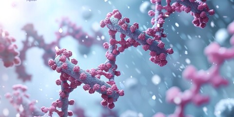 Nature-Inspired Microscopic DNA and Cell Structures in Stunning Art