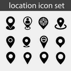 location icon or logo isolated sign symbol vector illustration - Collection of high quality black style vector icons
