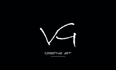 GV, VG, G, V abstract letters logo monogram