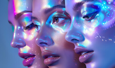 technology-themed beauty graphic concept