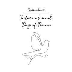line art of International Day of Peace good for International Day of Peace celebrate. line art.