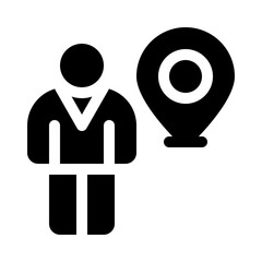 street glyph icon