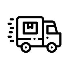 delivery van line icon