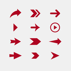 Different arrows icon flat vector design