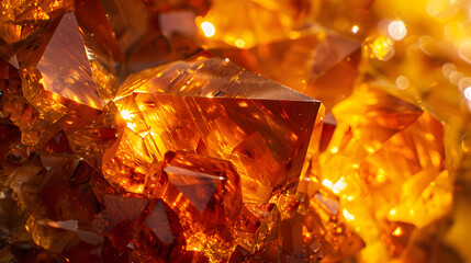 A close up of a pile of yellow crystals