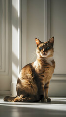 A Photorealistic Cat on White