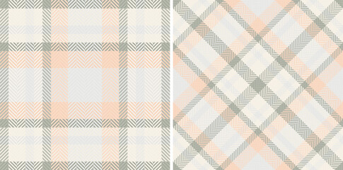 Texture check textile of seamless fabric plaid with a tartan pattern vector background. Set in coffee colors of clothing style trends.