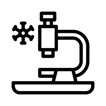 recommend clip art: microscope line icon