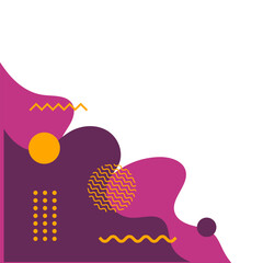 Abstract Liquid Memphis Corner