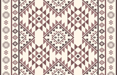 Fototapeta premium Ancient echoes Aztec geometric seamless patterns southwest Navajo Native American tribal ethnic colorful for textile printing