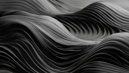 A black and white photo of a wavy surface, suitable for abstract backgrounds 