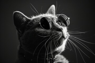 Obraz premium Cool Cat with Sunglasses