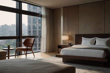 bedroom in hotel