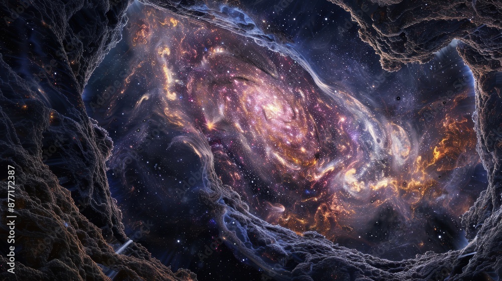 Canvas Prints cosmic odyssey: visualizing the vastness of the expanding universe