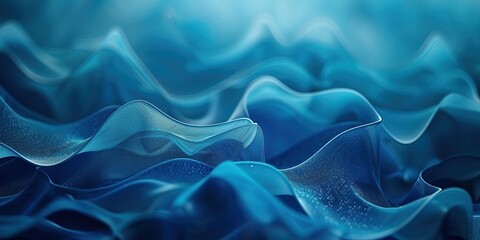 Obraz premium Abstract Blue Waves