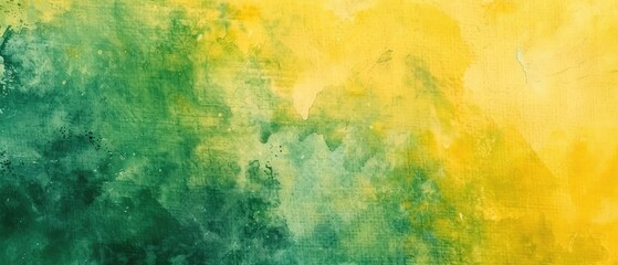 Fototapeta premium abstract watercolor background in shades of yellow and green with space for design perfect for creative and artistic projects