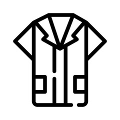 lab coat line icon