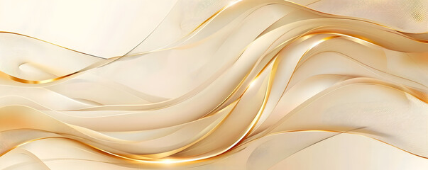 Illustration background that gives the impression of metal by expressing the waves in gold