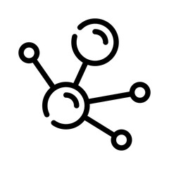 molecule line icon