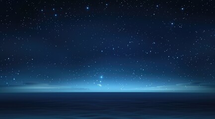 An empty space floor with a view of the earth from space at night, the sky is dark blue with stars and there are no clouds.