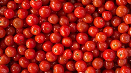 Flat Lay View of Tomatoes in Full Frame. Background of Fresh Vegetables and Fruits