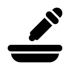 pipette glyph icon