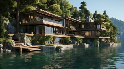 Obraz premium pavilion in the garden