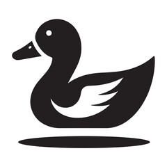 Fototapeta premium Duck Silhouette Vector Illustration