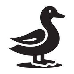 Duck Silhouette Vector Illustration