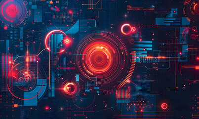 Obraz premium graphic backgrounds related to technology, communication, and the internet