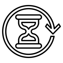 Time Management Lineart