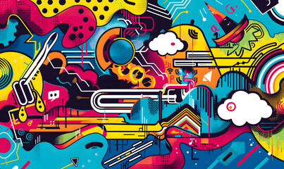 graphic backgrounds related to technology, communication, and the internet