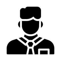 businessman glyph icon