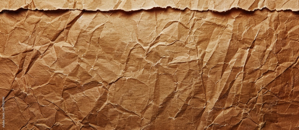 Aufkleber textured brown paper suitable for making boxes with copy space image