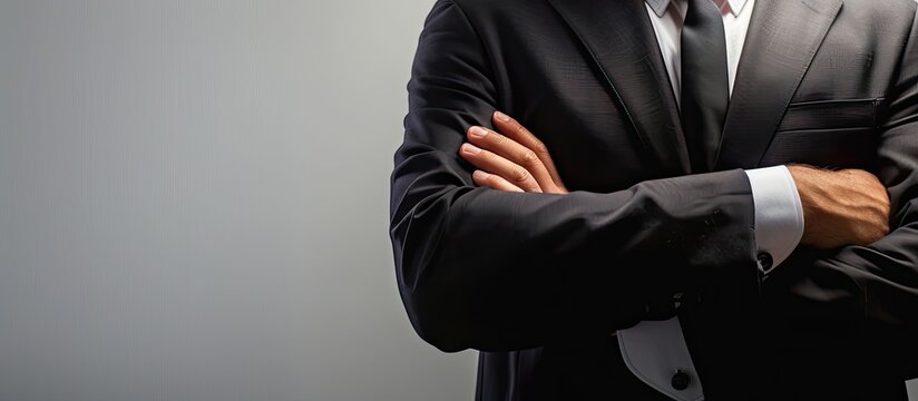 Business concept with a client shown in a copy space image