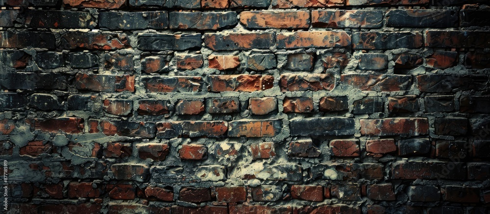 Poster old brick wall offering a textured background with copy space image