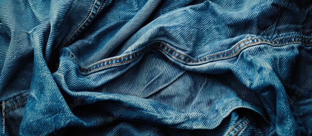Poster background of denim jeans with copy space image