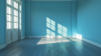 Obraz premium Bright blue room